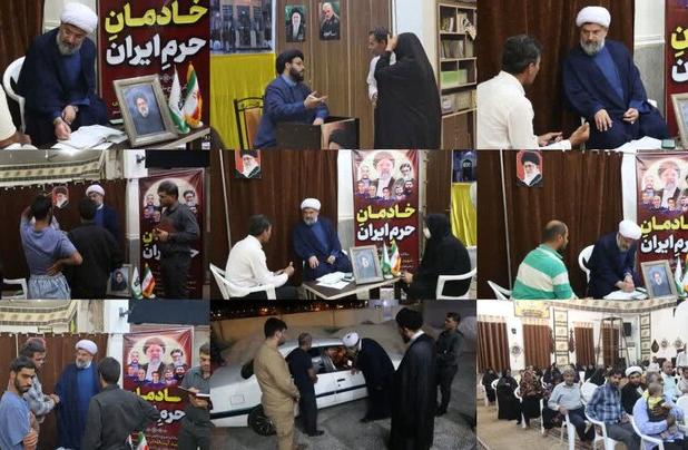 دیدار مردمی امام جمعه دشتی به مناسبت سالگرد شهدای خدمت