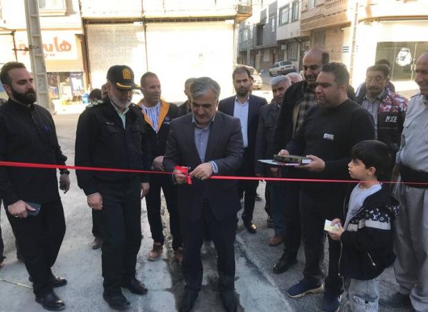 بهره‌برداری از پروژه زیرسازی و آسفالت معابر روستای آساوله سنندج