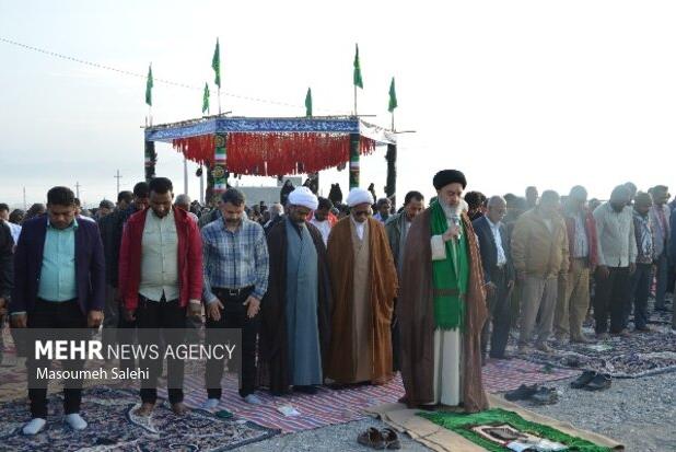 اقامه نماز باران در بیکاه رودان