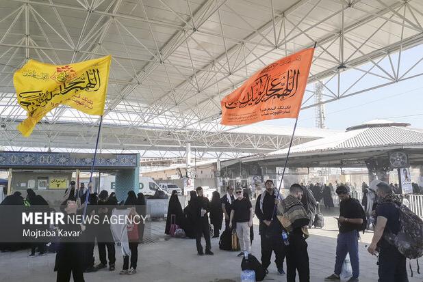 آخرین وضعیت تردد زوار کربلا در مرز مهران طی عصر پنجشنبه