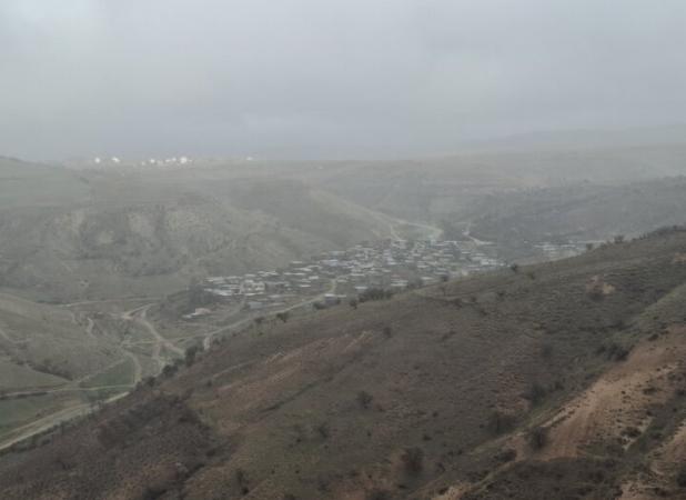 جاده قدیم بجنورد پوشیده در مه و باران