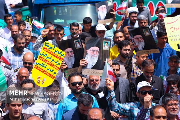 راهپیمایی پرشور ۱۵ خرداد در پیشوا آغاز شد