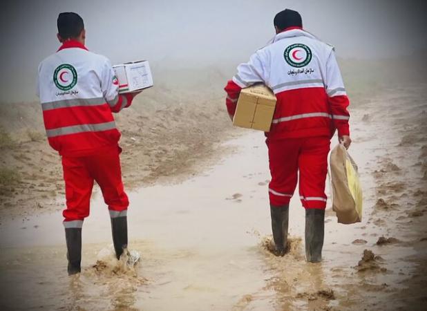 آماده‌باش تیم‌های عملیاتی هلال احمر در پی هشدار برف و کولاک در خوزستان