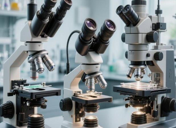انواع میکروسکوپ های آزمایشگاهی + انواع میکروسکوپ نوری