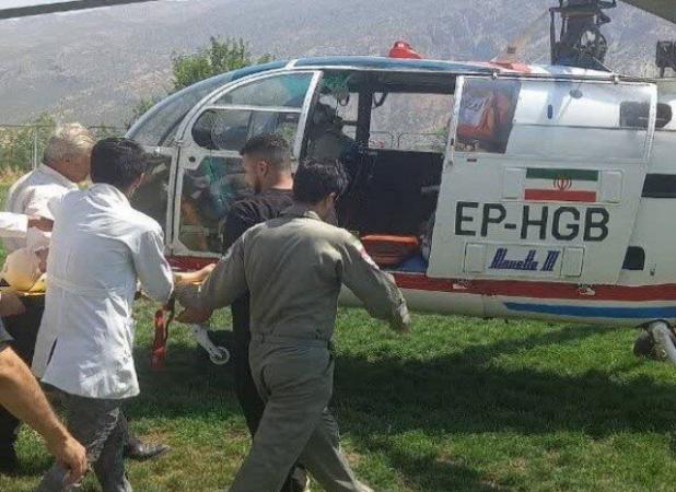 نجات معجزه‌آسای کودک سروآبادی با بالگرد اورژانس هوایی