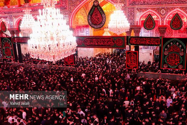 عزاداری اردبیلی ها در حرم مطهر حضرت ابوالفضل العباس (ع)