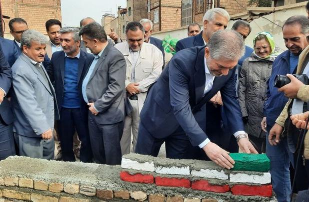 شتاب نهضت مدرسه‌سازی در پاکدشت/ انجام خشت‌گذاری ششمین مدرسه سال ۱۴۰۴