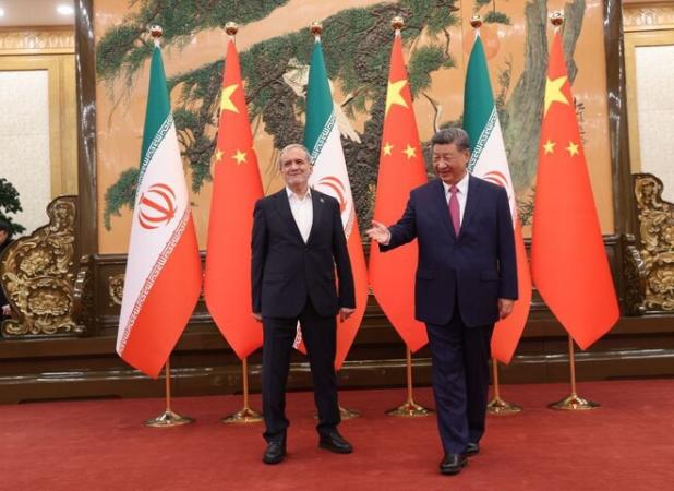 مسعود پزشکیان با رئیسجمهور چین دیدار کرد