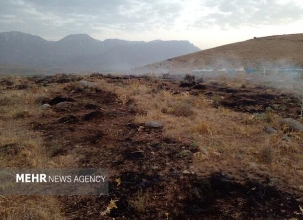 آتش سوزی جنگل های «بان‌سر» ایلام مهار شد
