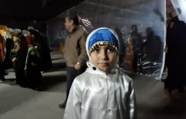 صدای ماندگار دختر کوچک شاهرودی در مراسم وداع با شهید گمنام