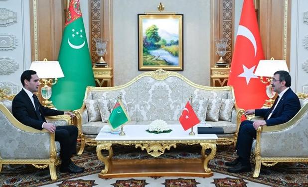 دیدار رئیس جمهور ترکمنستان با معاون رئیس جمهور ترکیه
