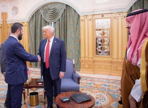 دیدار جولانی و «ترامپ» در عربستان+ عکس