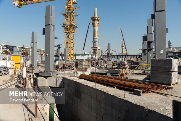 پیشرفت ۷۷ درصدی پروژه‌ زیرسطحی امام حسین (ع) در حرم مطهر رضوی