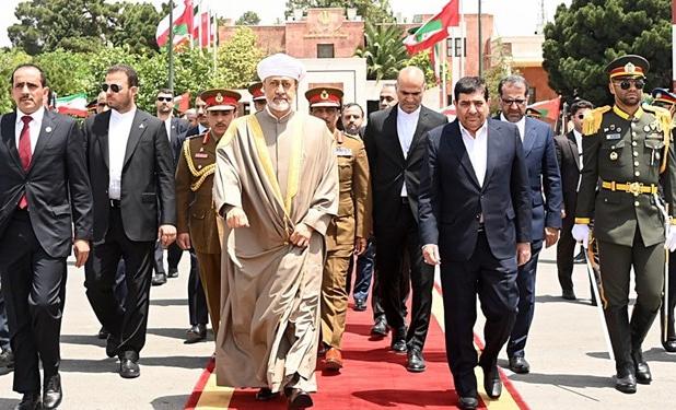 سلطان عمان با بدرقه معاون اول رئیس جمهور تهران را ترک کرد