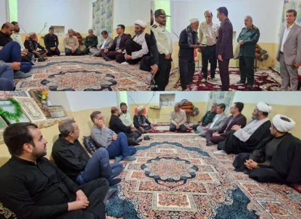 تقویت روحیه خدمتگزاری مسئولان در دیدار با خانواده شهدا