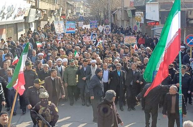 برگزاری راهپیمایی ۲۲ بهمن در میاندوآب