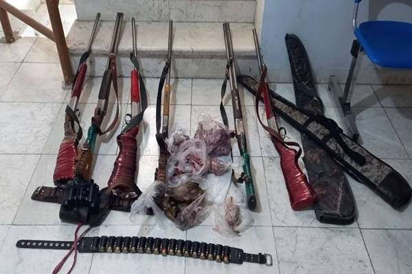 انهدام باند بزرگ حرفه ای شکار غیر مجاز حیوانات در شهرستان بم