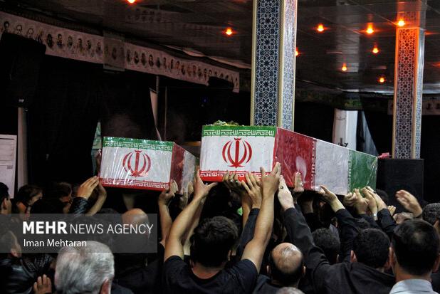 وداع با شهدای گمنام در مسجد النبی(ص) کرمانشاه