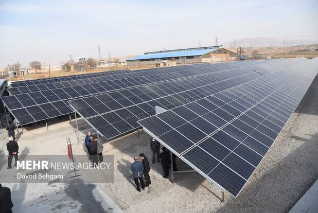 افتتاح بزرگترین نیروگاه خورشیدی یزد با حضور وزیر صمت در شهرستان اشکذر