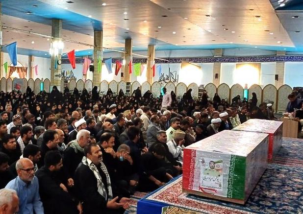 آغاز مراسم تشییع شهدای حادثه تروریستی محور خاش - زاهدان در زابل