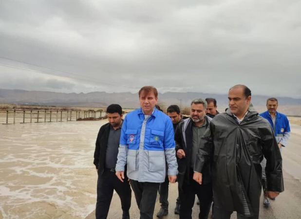 استاندار بوشهر وضعیت بارندگی در عسلویه را بررسی کرد