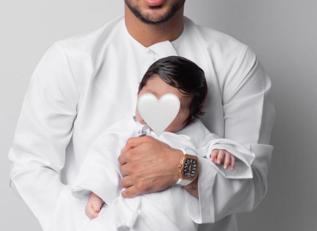 مهدی قایدی از پسر تازه متولد شده‌اش رونمایی کرد