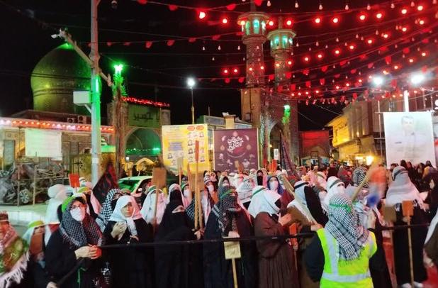آیین نمادین تدفین شهدای کربلا در آستانه‌ اشرفیه برگزار شد