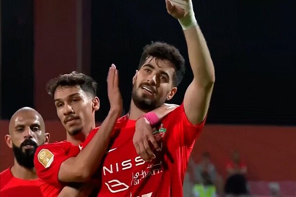 گلزنی هافبک تیم ملی فوتبال ایران در جام ریاست جمهوری امارات