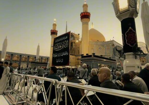 حال و هوای حرم حضرت علی(ع) در ایام فاطمیه