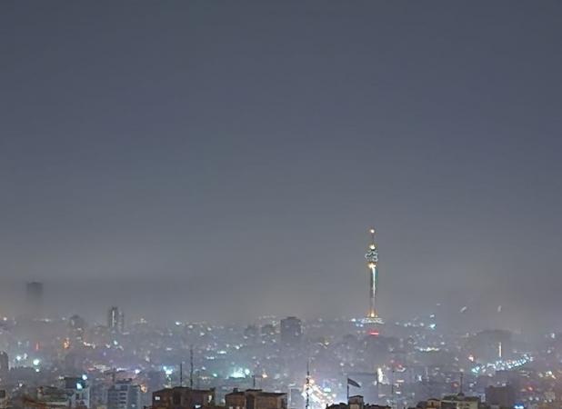 تصویری عجیب از شدت آلودگی هوا در تهران