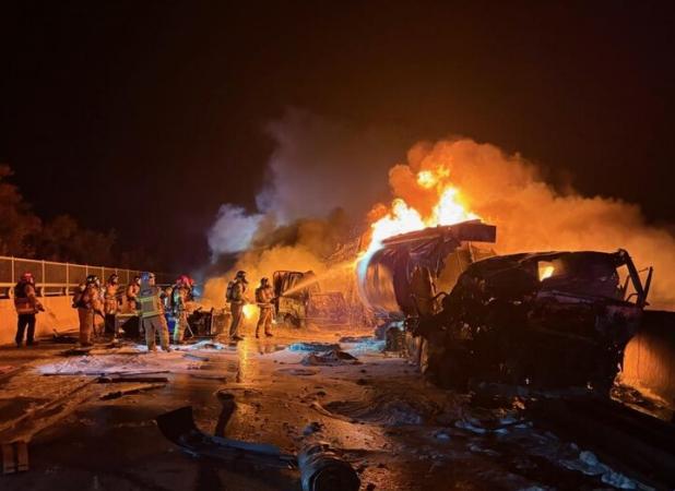 تصادف زنجیره‌ای در کره جنوبی با ۲ کشته و ۴ زخمی