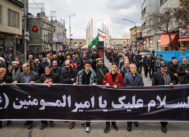 دسته عزاداری حسینیه اعظم زنجان در اربعین حسینی