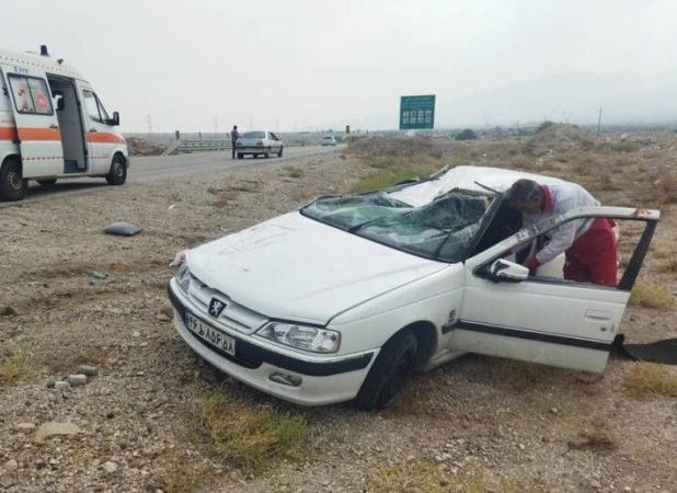 خروج مرگبار پژو پارس در محور بام