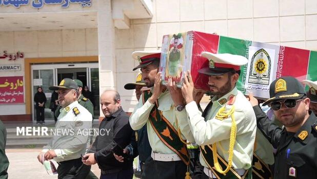 مراسم تشییع با شکوه با سرباز وطن شهید «محمد ضیا» در رضوانشهر
