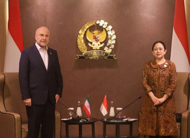 دیدار و گفتگوی قالیباف با رئیس مجلس اندونزی 