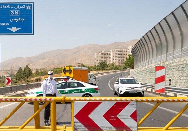 تردد وسایل نقلیه از کرج  به سمت مازندران ممنوع شد