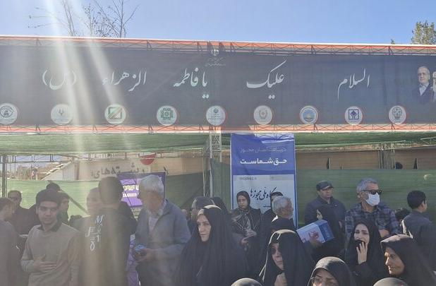 موکب های خدمت رسانی به عزاداران فاطمی در بیرجند