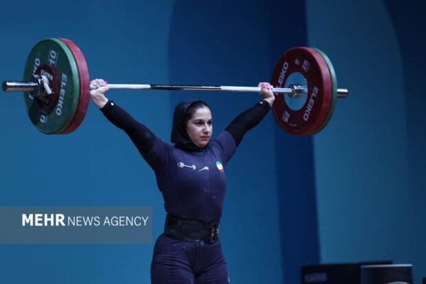 دختر وزنه بردار ایران در دوضرب و مجموع مدال برنز گرفت