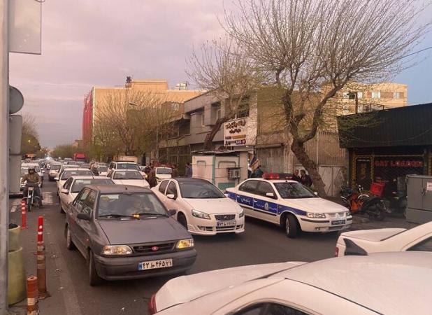 تمهیدات ترافیکی درحوالی خیابان قزوین به دلیل فروریختگی ساختمان