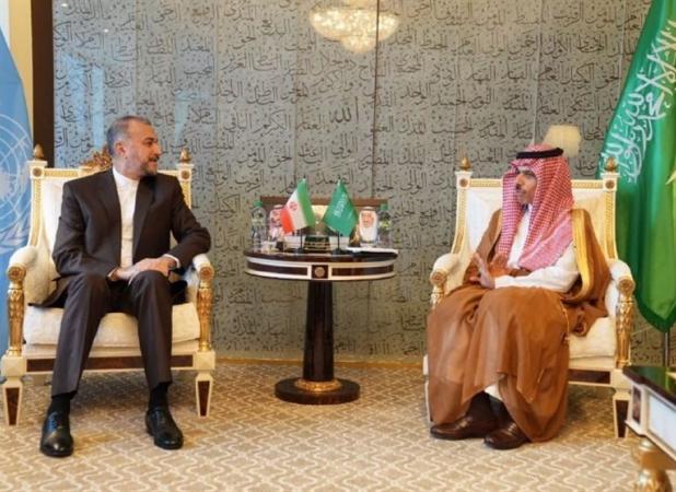 دیدار امیرعبداللهیان با بن فرحان در حاشیه اجلاس سازمان ملل