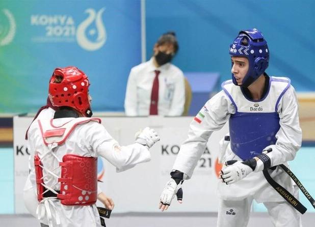 حاجی موسایی یک گام تا رسیدن به فینال تکواندوی قهرمانی جهان