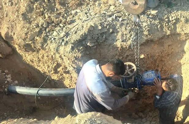 صدای آب در روستای حاج‌مقصود قهاوند پیچید