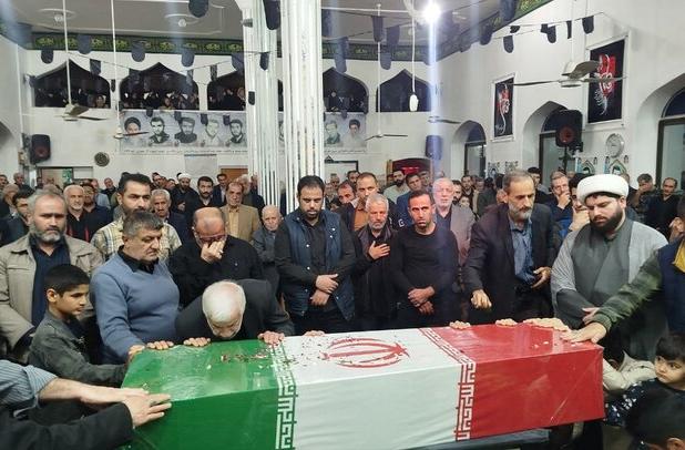 وداع با یک شهید گمنام در روستای نیاکو آستانه اشرفیه