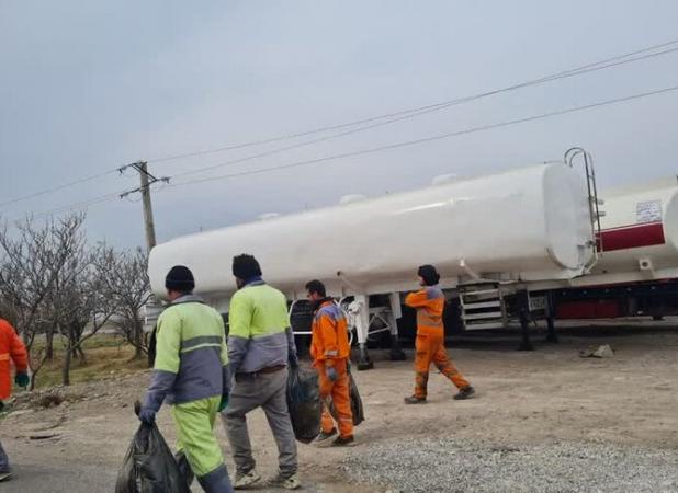 سفیدی:محورهای ورودی اردبیل پاکسازی شد