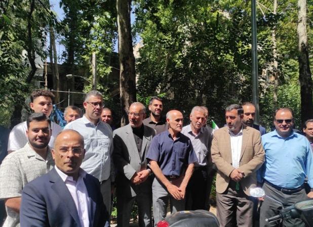 تجمع جامعه ورزش مقابل دفتر مرکزی سازمان ملل در تهران