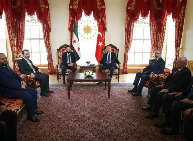 جزئیات دیدار یک ساعت و نیمه احمد الشرع و اردوغان در ترکیه