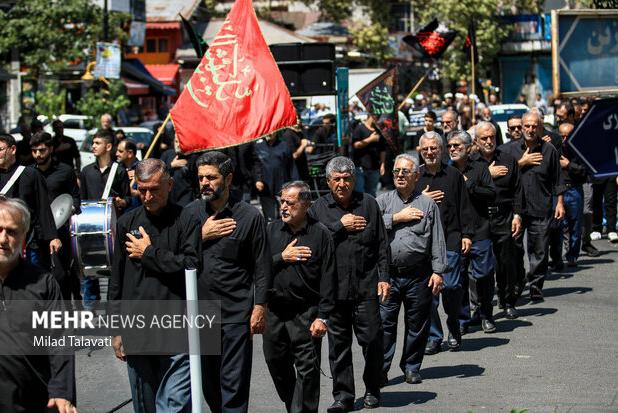 برپایی دسته عزاداری همزمان با ۲۸ صفر در فومن