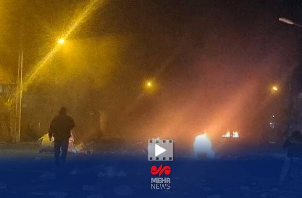 فیلم حمله تروریست‌های موساد به آسمان آباد شهرستان چرداول