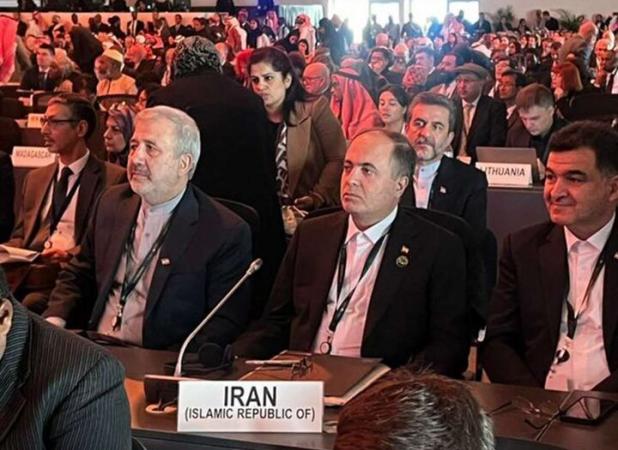 وزیر جهاد کشاورزی در ریاض سخنرانی می‌کند