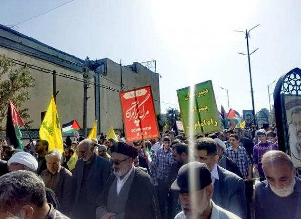 گزارش میدانی از راهپیمایی ۱۳ آبان در کرمان